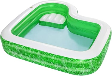 Bestway Tropical Paradise Family Swimming Pool – 7.5ft, Green/White