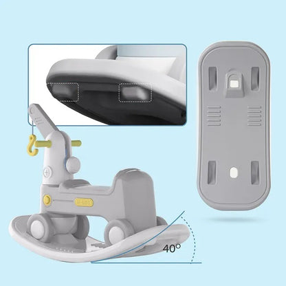 Teknum 2-in-1 Rock Ride On – Grey