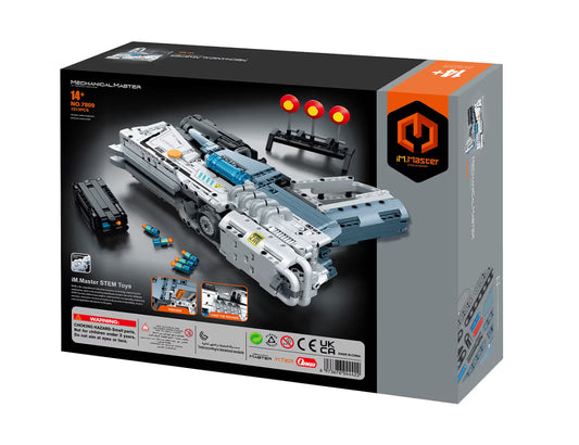 iM.Master Pulse Mechanical Pistol Building Set (7809) – 1013 Piece Future Space Gun