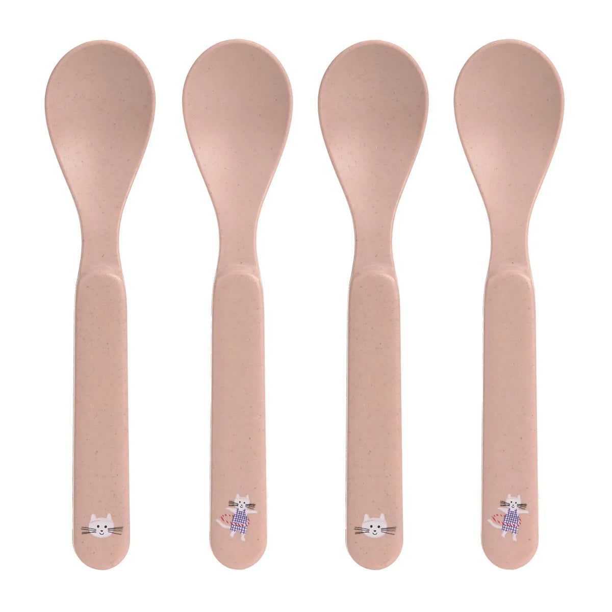 Lassig Spoon Set PP/Cellulose (Tiny Team Cat) - Pack of 4