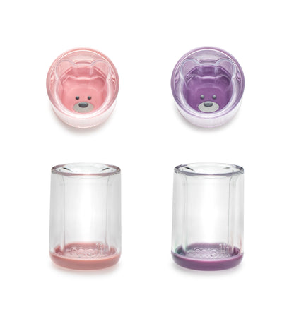 Melii Double Walled Bear Plastic Cup (145ml) - Pack of 2