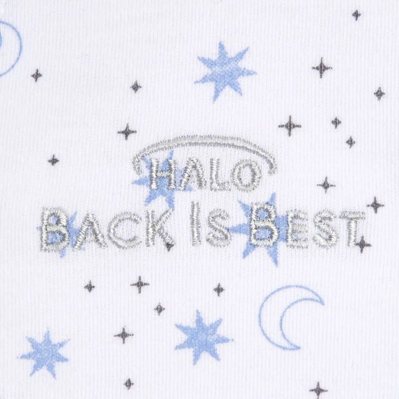 Halo SleepSack 100% Cotton Swaddle - Midnight Moons Blue (1.5 TOG)