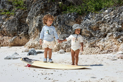 Lassig LSF Short Sleeve Rash Guard (Make Waves Sea Salt)
