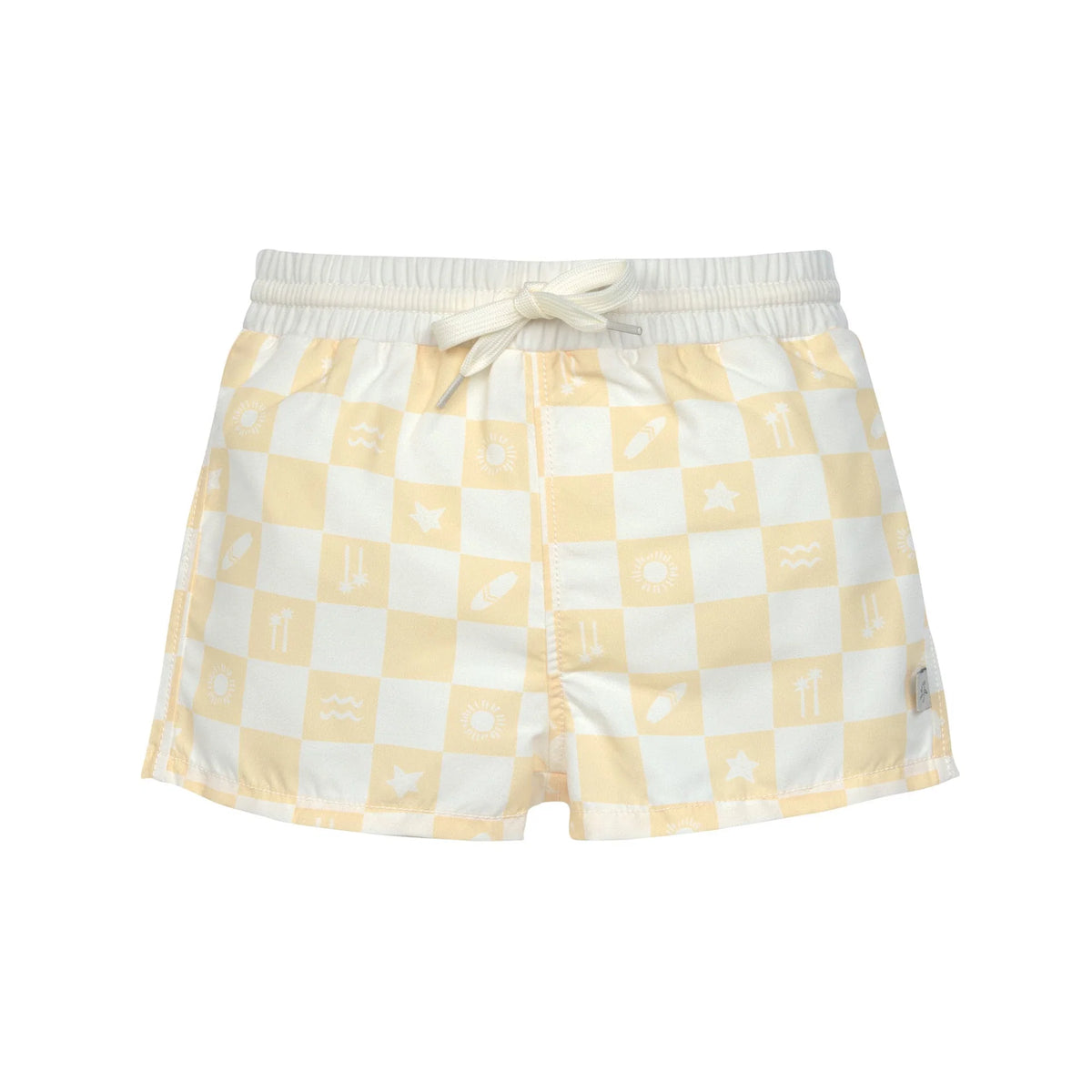 Lassig LSF Boardie Shorts (Check Pattern Vanilla/Sea Salt)
