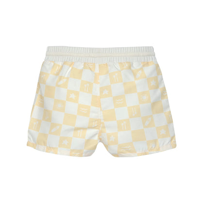Lassig LSF Boardie Shorts (Check Pattern Vanilla/Sea Salt)