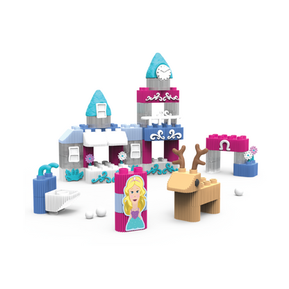 BILDO - School Play'n'Learn 2-In-1 Blocks & Dough Set - 53 Pieces