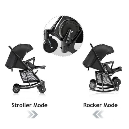 Teknum 2 In 1 Glide Stroller (Black)