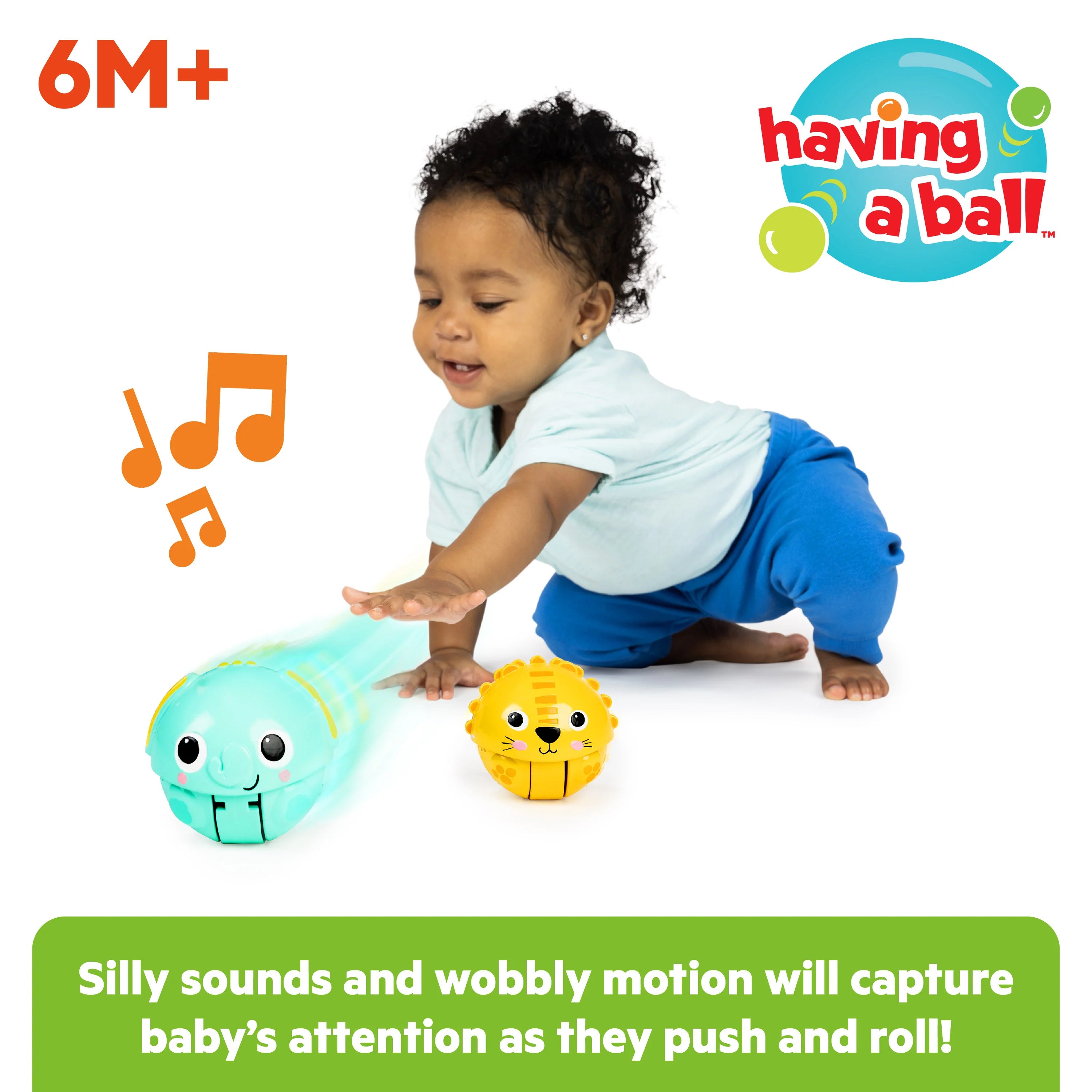 Bright Starts Giggables Roll & Chase Pals