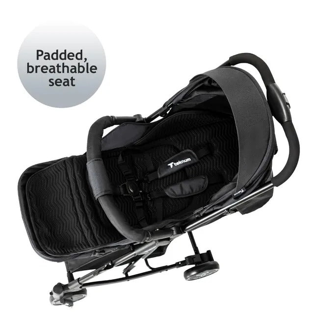 Teknum 2 In 1 Glide Stroller (Black)