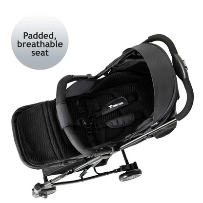 Teknum 2 In 1 Glide Stroller (Black)