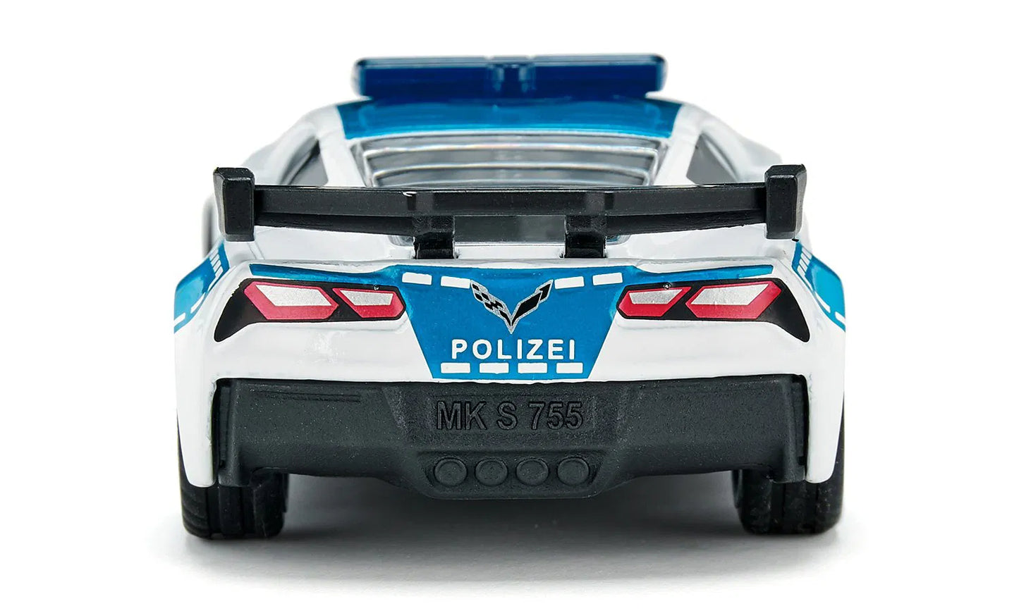 Siku Die Cast Chevrolet Corvette Zr1 Police