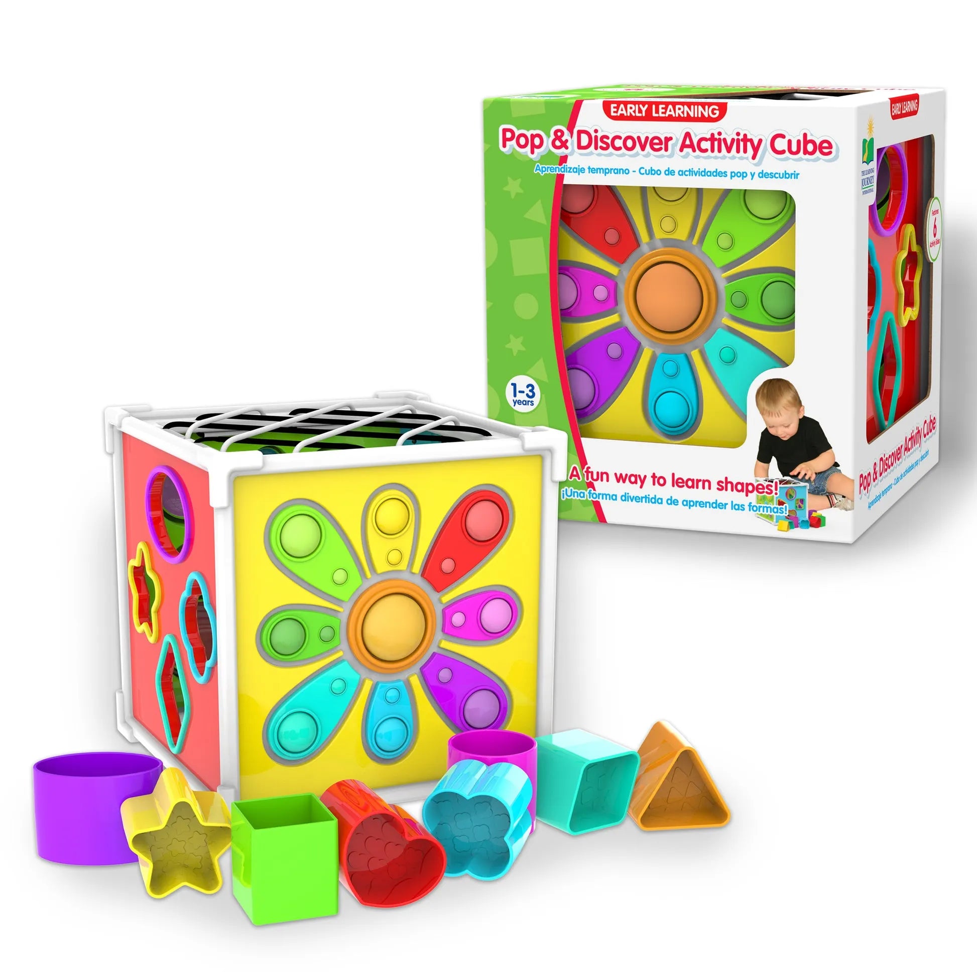 The Learning Journey Pop & Discover Activity Cube