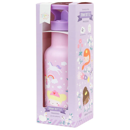 A Little Lovely Company Double Wall Insulated Water Bottle (350ml, Princesses)