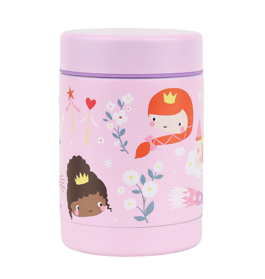 A Little Lovely Company Double Wall Insulated Food Jar (300ml, Princesses)