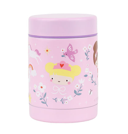 A Little Lovely Company Double Wall Insulated Food Jar (300ml, Princesses)