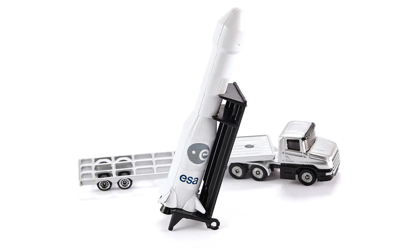 Siku Die Cast Low Loader With Rocket