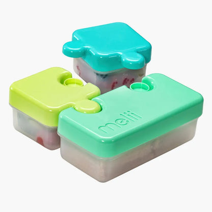 Melii Puzzle Shape Bento Box Set (3 Pcs)