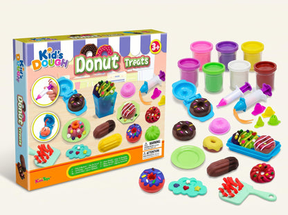 Kids Dough - Donut Treats Play Dough Creative Baking & Pretend Play Set