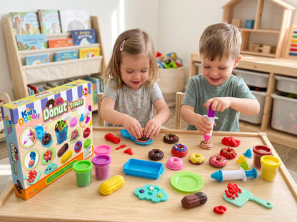 Kids Dough - Donut Treats Play Dough Creative Baking & Pretend Play Set