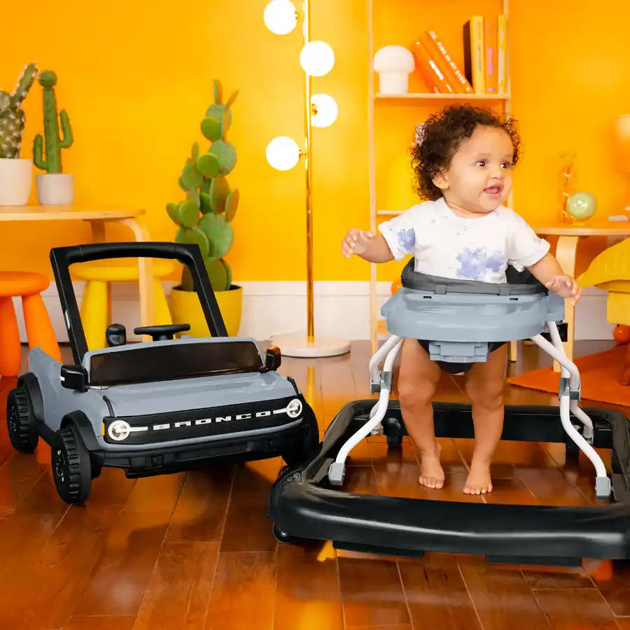 Bright Starts - Ford Bronco Ways to Play 4-in-1 Walker - Area 51 Blue/Grey