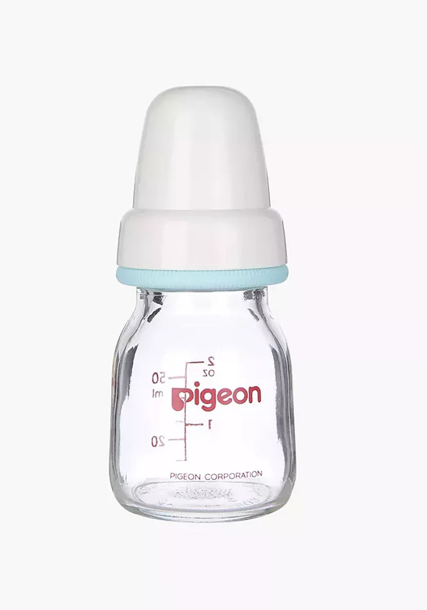 Pigeon Slim Neck Glass Bottle White Cap, 50ml