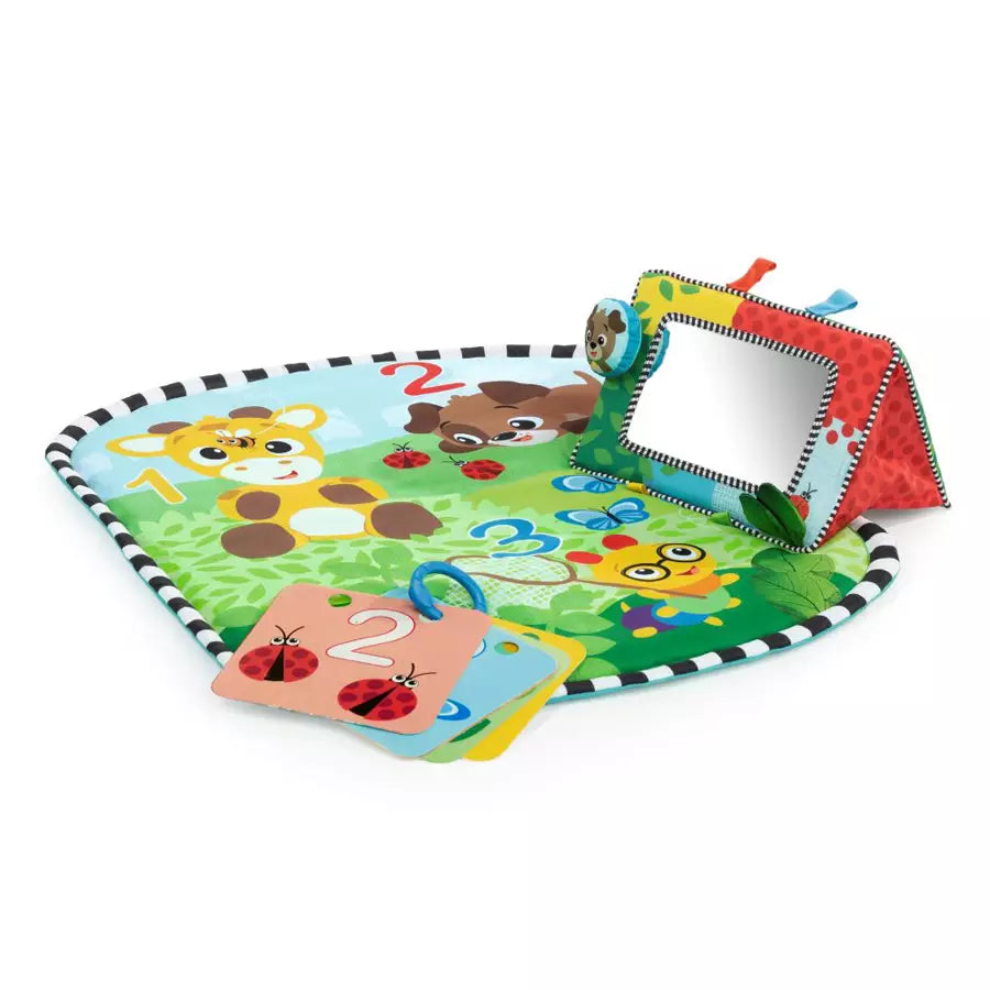 Baby Einstein - Discovery Garden Tummy Time Mat & Mirror - Multicolor