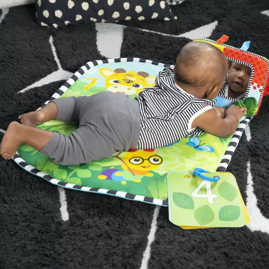 Baby Einstein - Discovery Garden Tummy Time Mat & Mirror - Multicolor