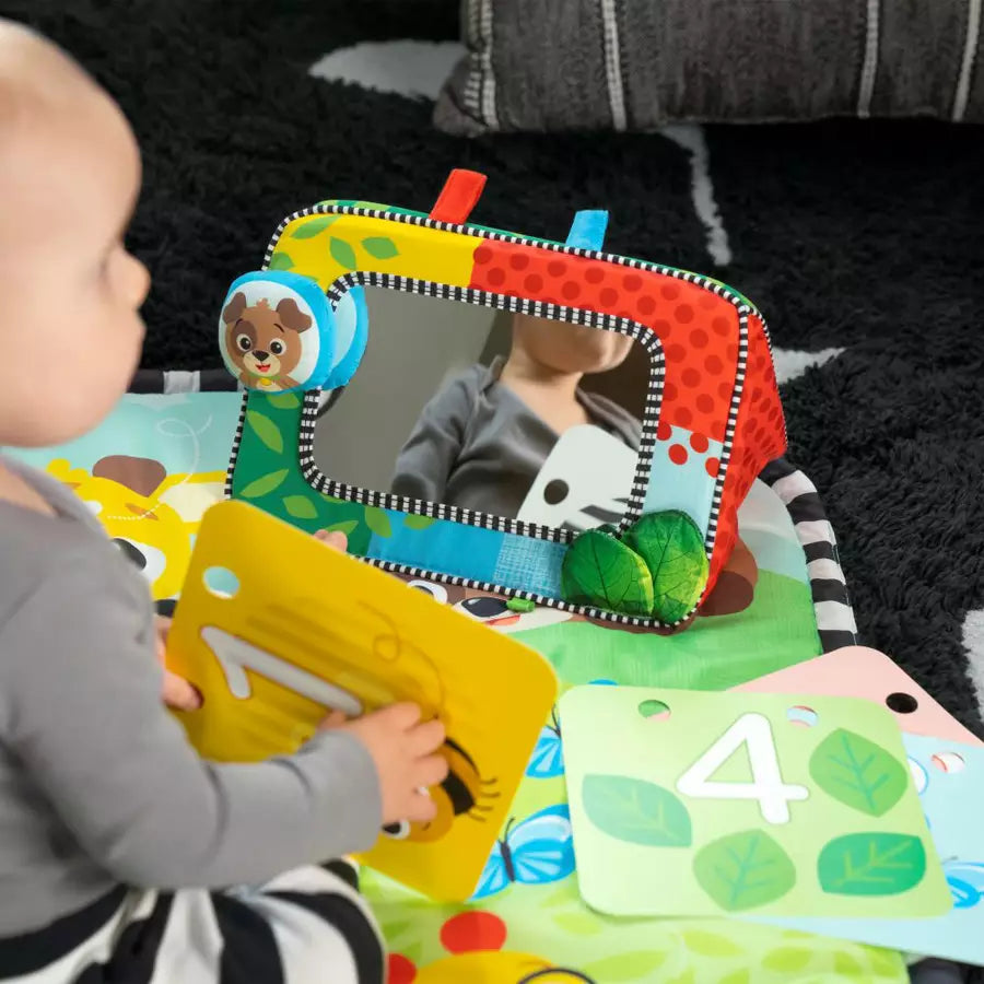 Baby Einstein - Discovery Garden Tummy Time Mat & Mirror - Multicolor