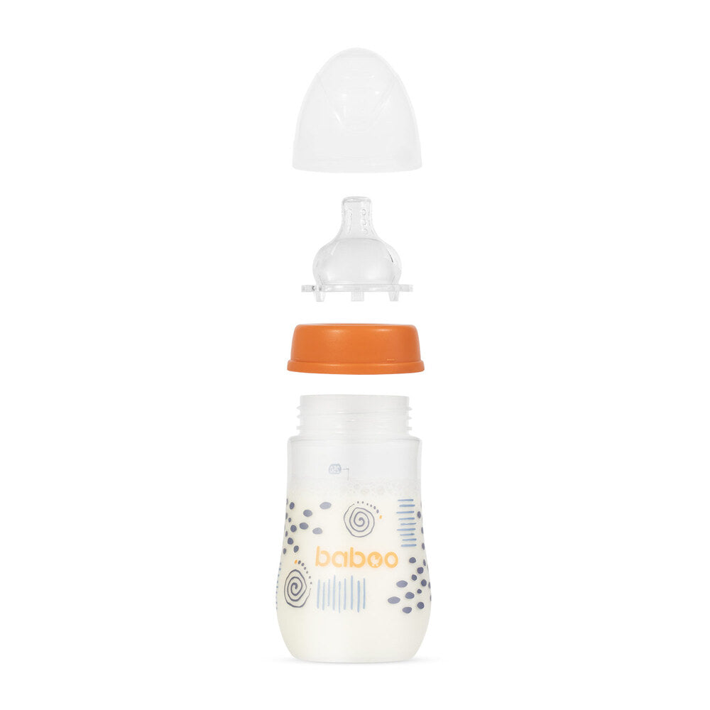 Baboo Anti-Colic Wide Neck Bottle (Blue Haze, 250ml)