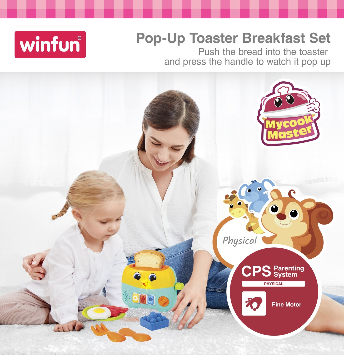 Winfun Pop-Up Toaster Breakfast Set.