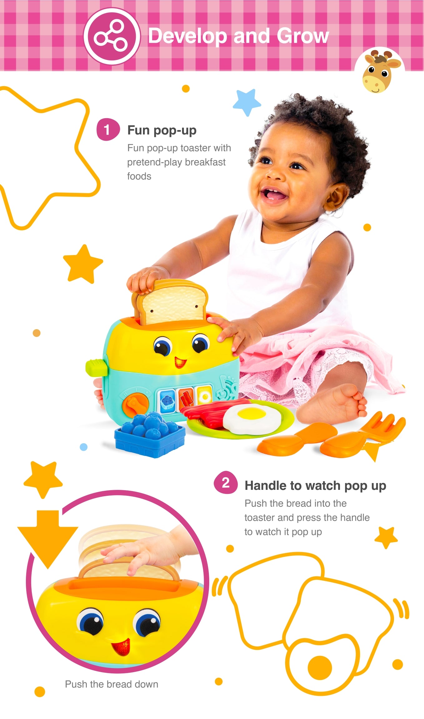 Winfun Pop-Up Toaster Breakfast Set.