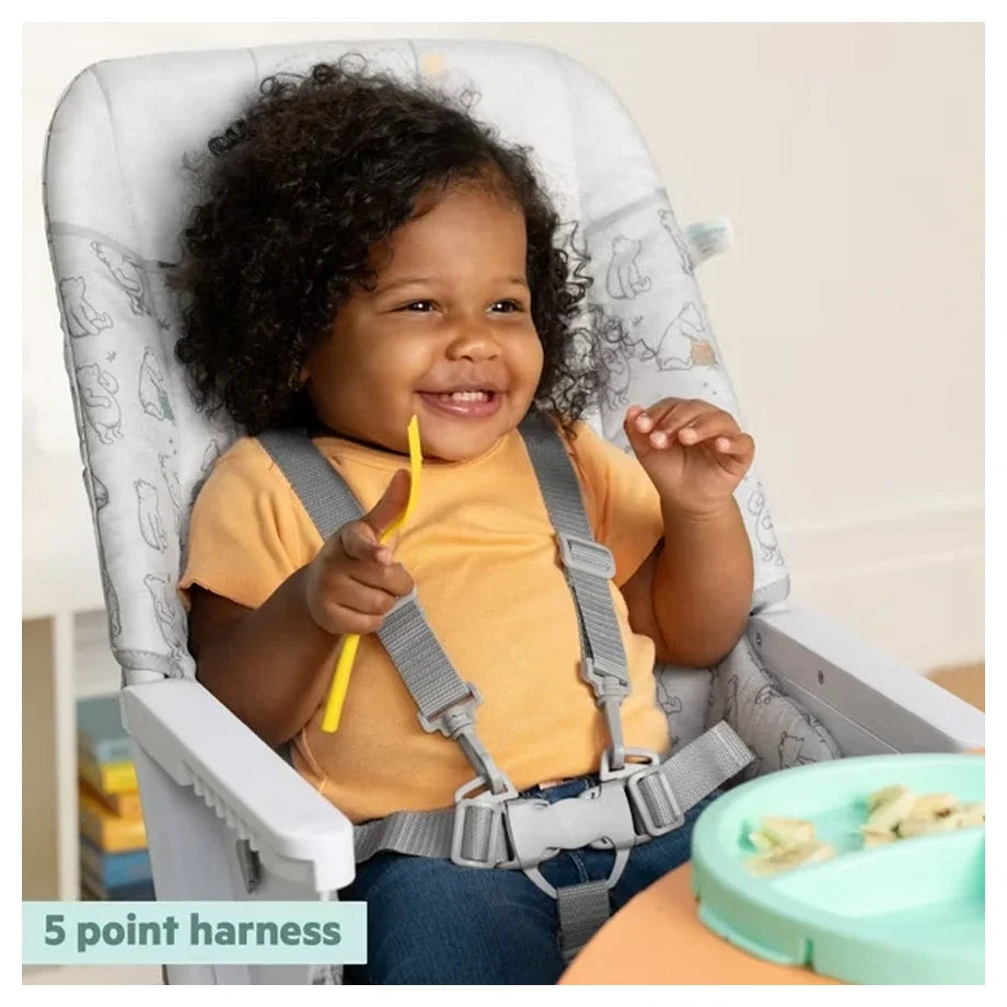 Ingenuity - Winnie the Pooh Classic Pals Compact Folding High Chair - Multicolor