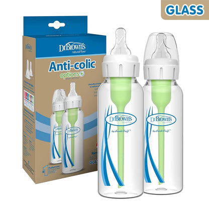 Dr. Brown's Narrow Glass Options+ Bottle (250ml) - Pack of 2