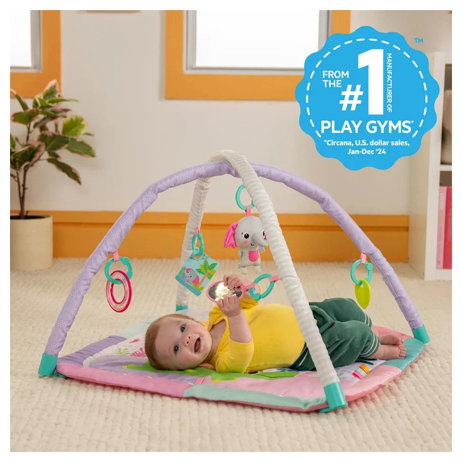Bright Starts - Wild Wiggles Sweet Safari FoldAway Activity Gym - Multicolor