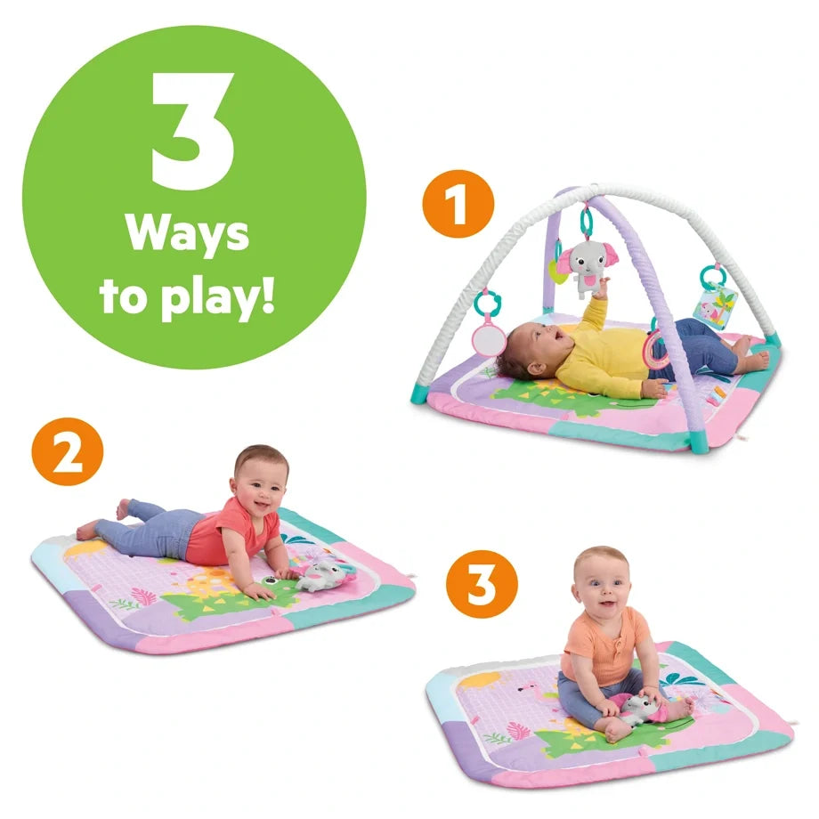 Bright Starts - Wild Wiggles Sweet Safari FoldAway Activity Gym - Multicolor