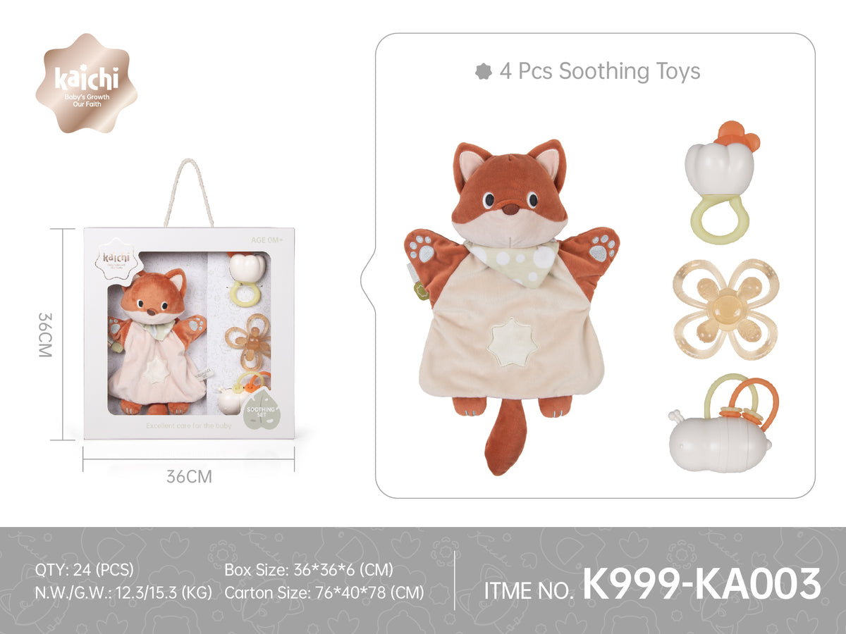 Kaichi - Baby Soothing & Sensory Toys Set - 4 Pieces