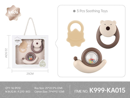 Kaichi - Baby Soothing & Sensory Toys Set - 3 Pieces
