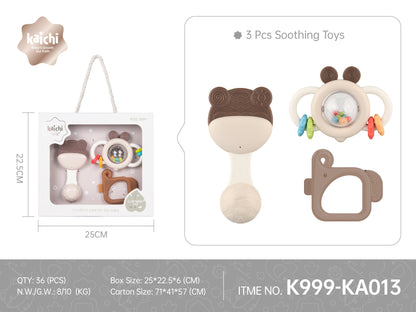 Kaichi - Baby Soothing & Sensory Toys Set - 3 Pieces