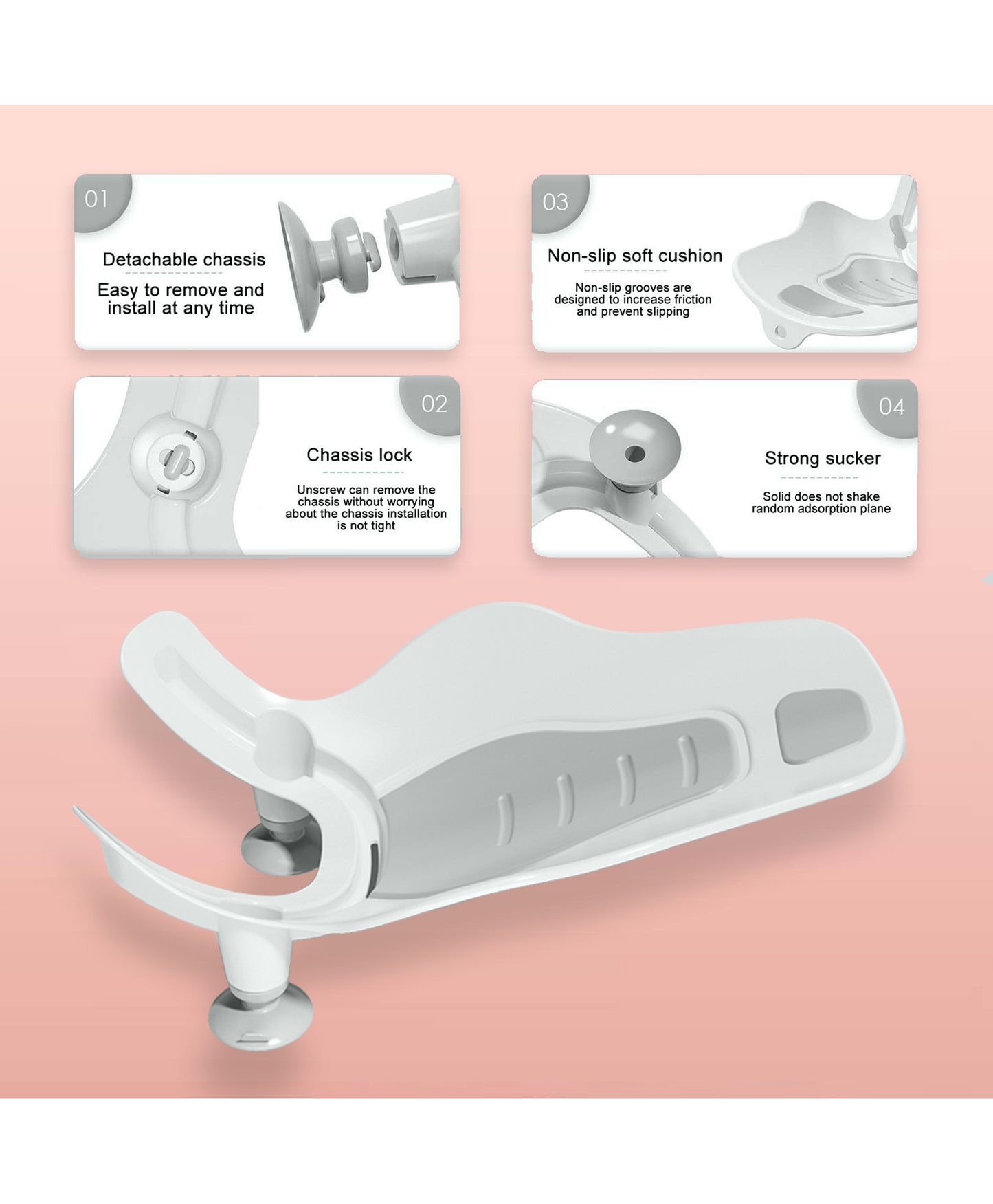 Eazy Kids 2 In 1 Sink Bath Support Tub and Butt Cleaning Station