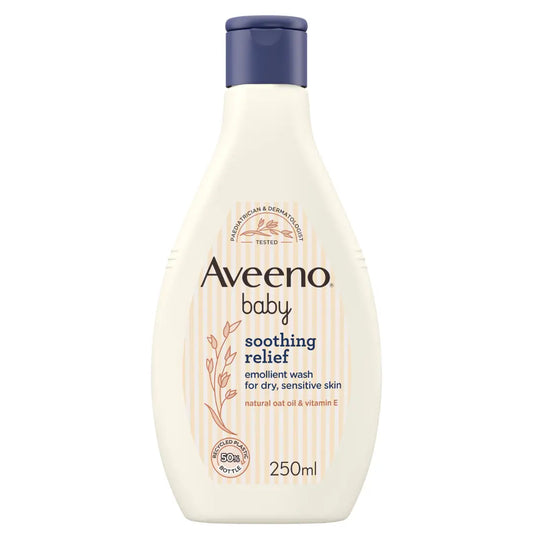 غسول مُلطّف ومُسكّن للتهيج مطرّي للأطفال من أفينو، 250ml