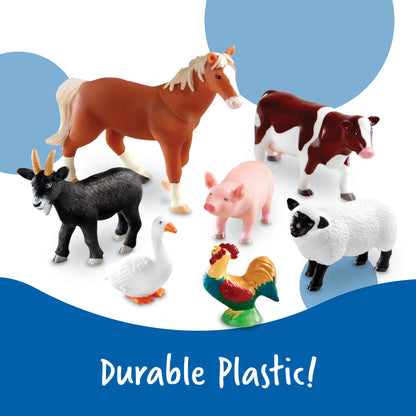 Learning Resources - Jumbo Farm Animals Realistic Figures for Kids