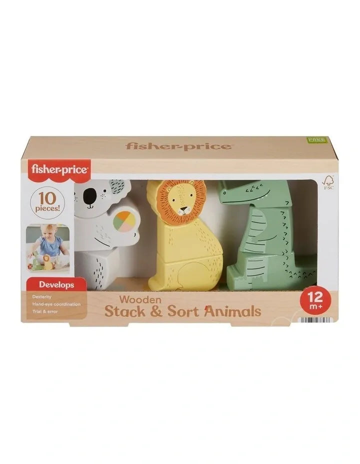 Fisher Price Wooden Stack & Sort Animals