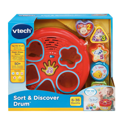 طبلة الفرز والاكتشاف من VTech (ثنائية اللغة)