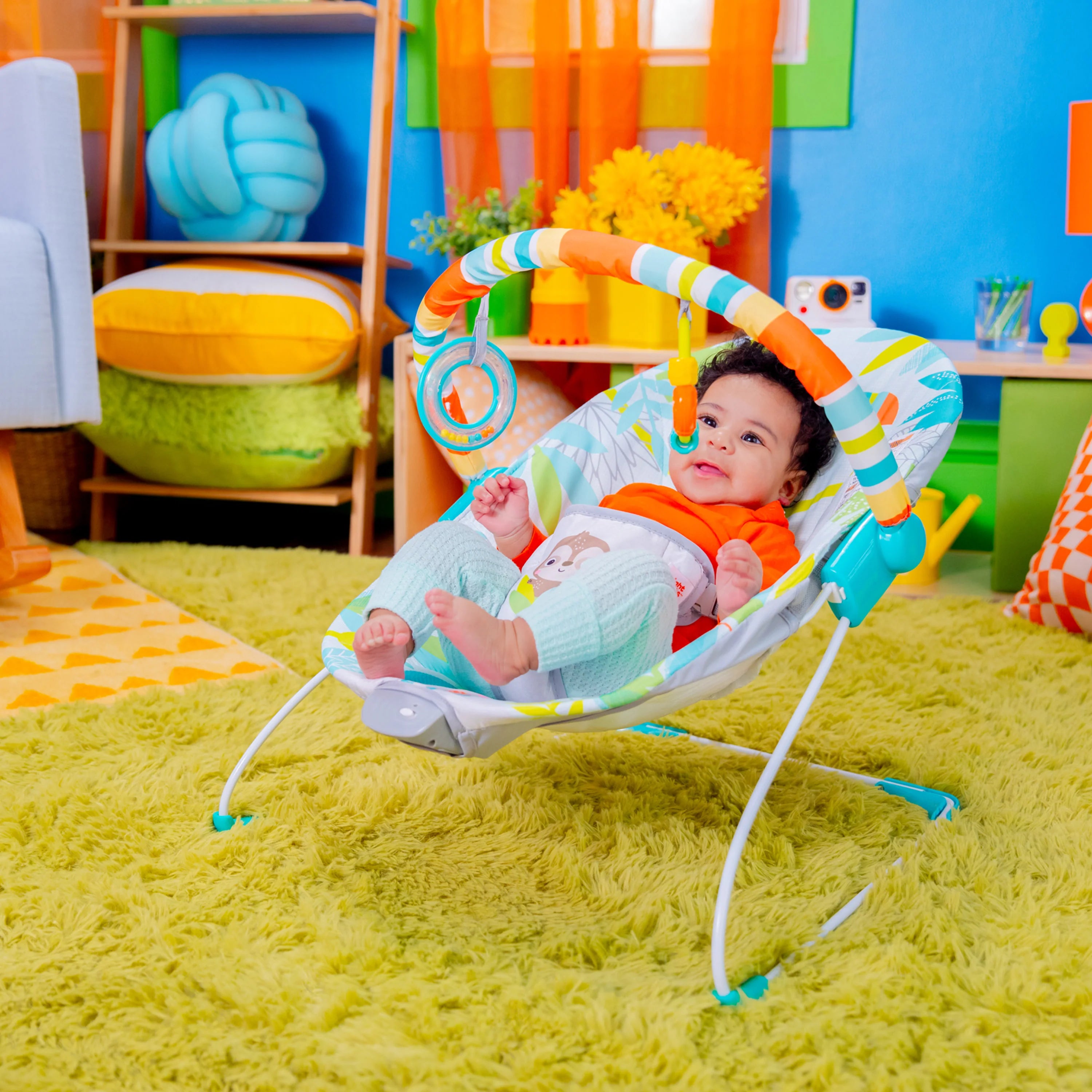 Bright Starts Vibes Vibrating Bouncer (Rainforest)