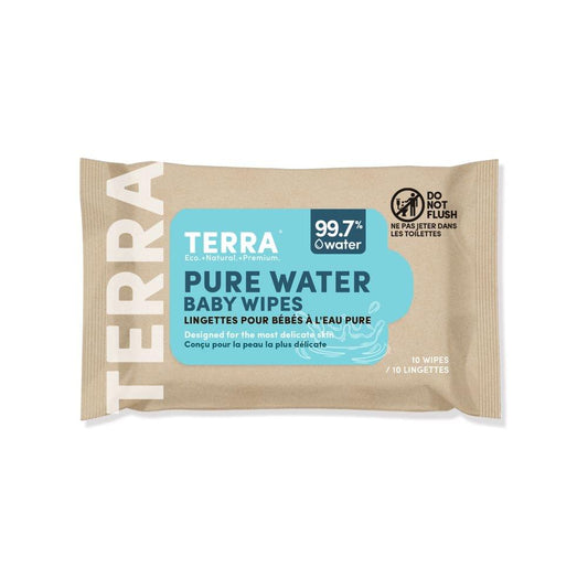 Terra Baby Wipes Water (10s)