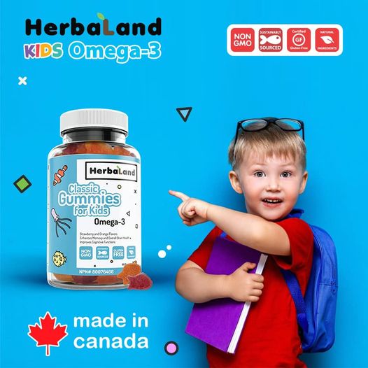 Herbaland Classic Gummies for Kids (Omega 3) 60's