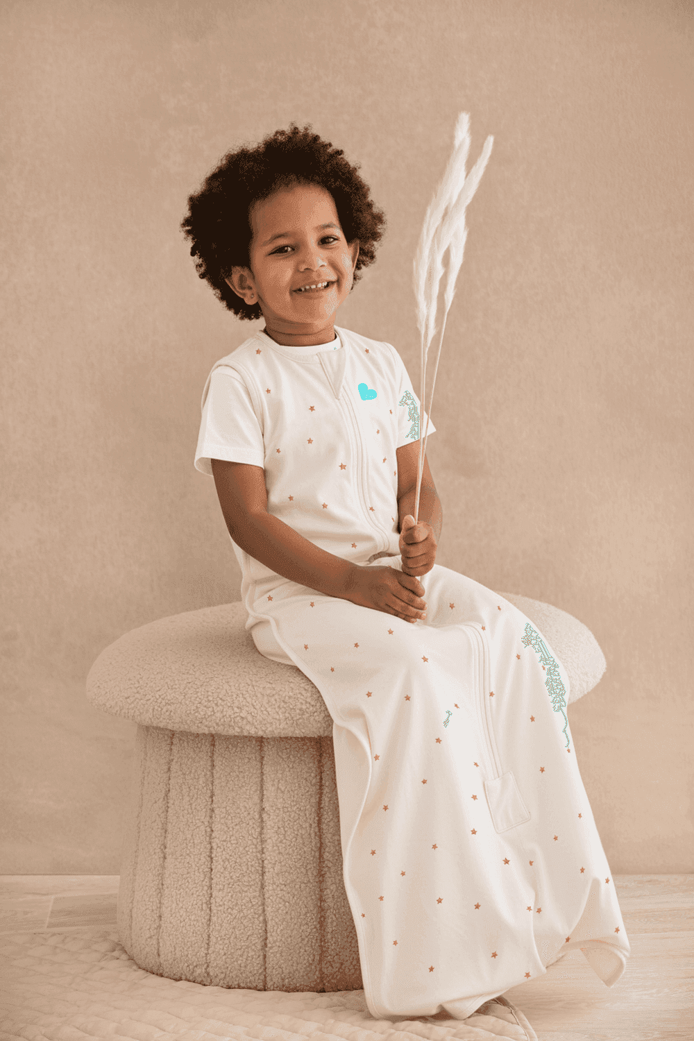Love To Dream Sleep Bag Quilted Stretch Cotton Stage 3 (Twinkles Oatmeal, 24-36M)