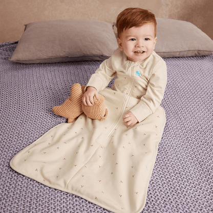 Love To Dream Sleep Bag Quilted Stretch Cotton (Twigs Oatmeal, 18-36 Months)