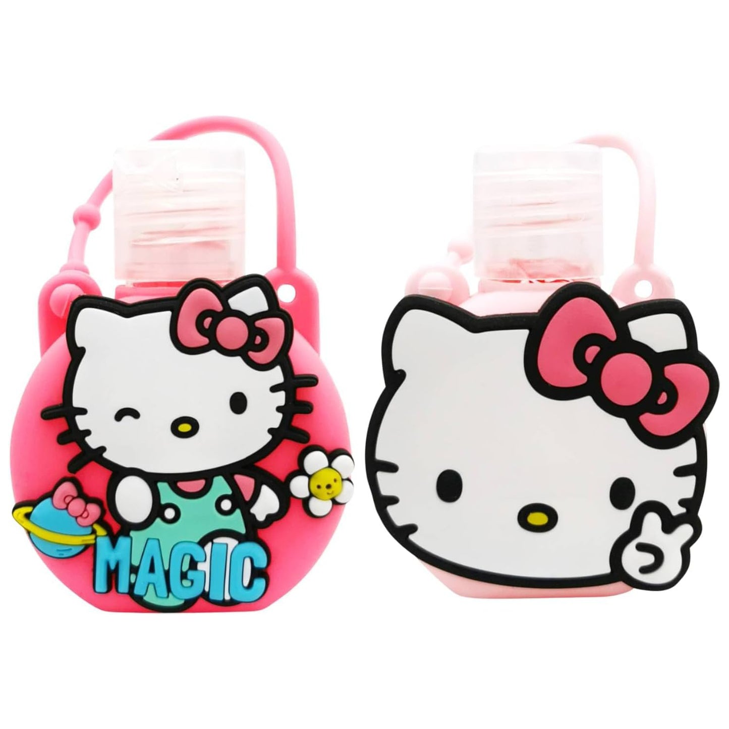 Take Care Hello Kitty Hand Sanitizer Gel Set with Silicone Holder (35ml, Assorted)