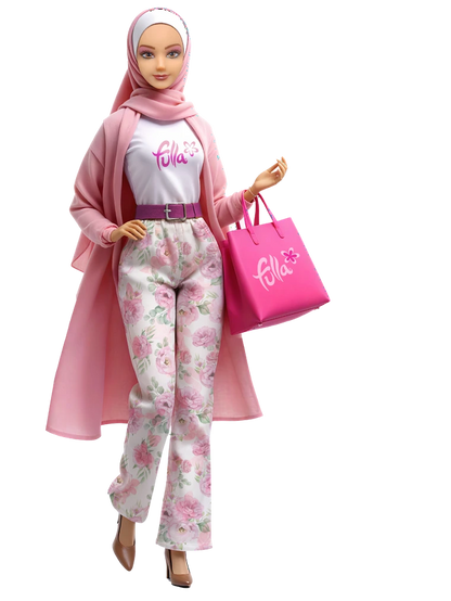 Fulla Doll with Pink Motorbike Set